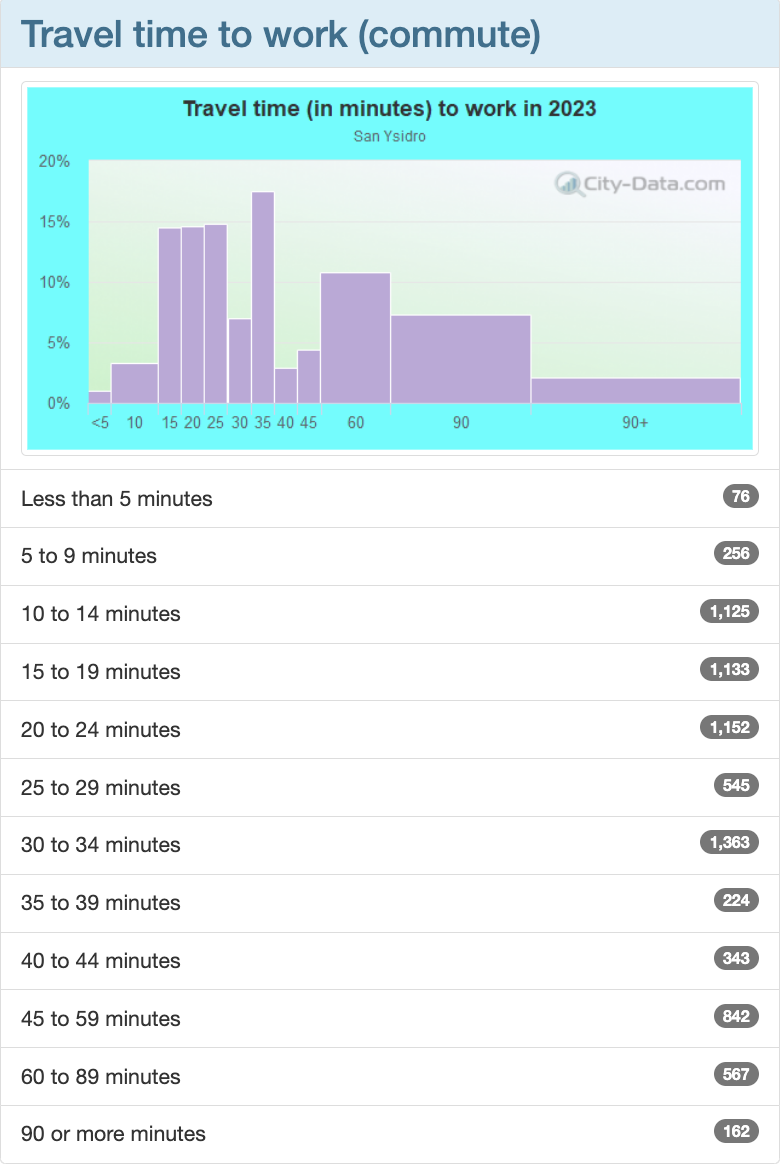 Travel Time to Work